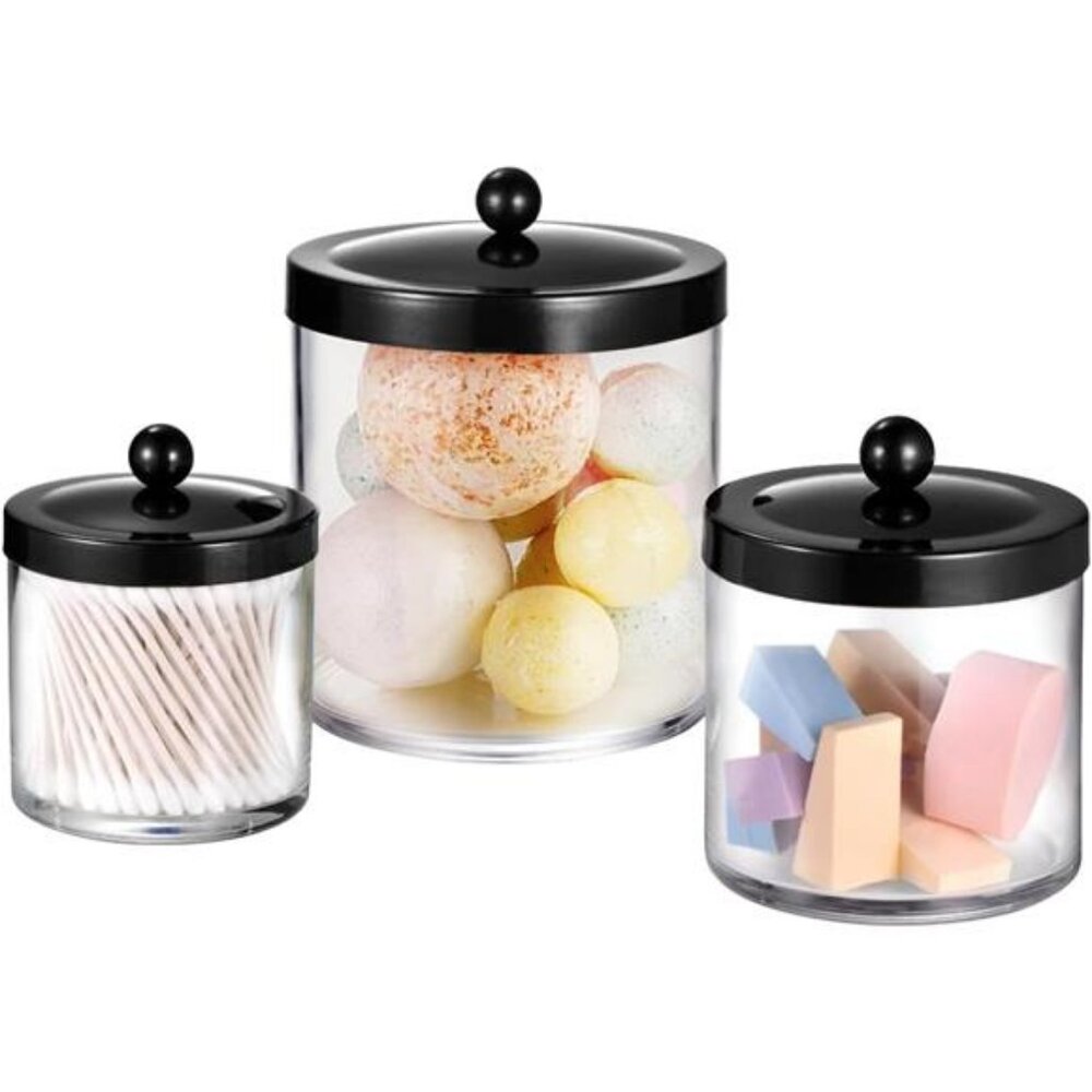 Premium Quality Apothecary Jars - Clear Plastic Storage Jars